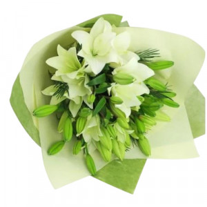 medium-size-white-asiatic-lilly-bouquet