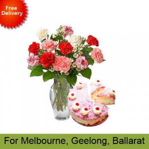 mix-carnations-with-raspberry-sponge-cake