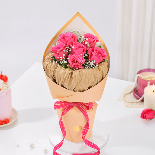 cerise-rose-bouquet