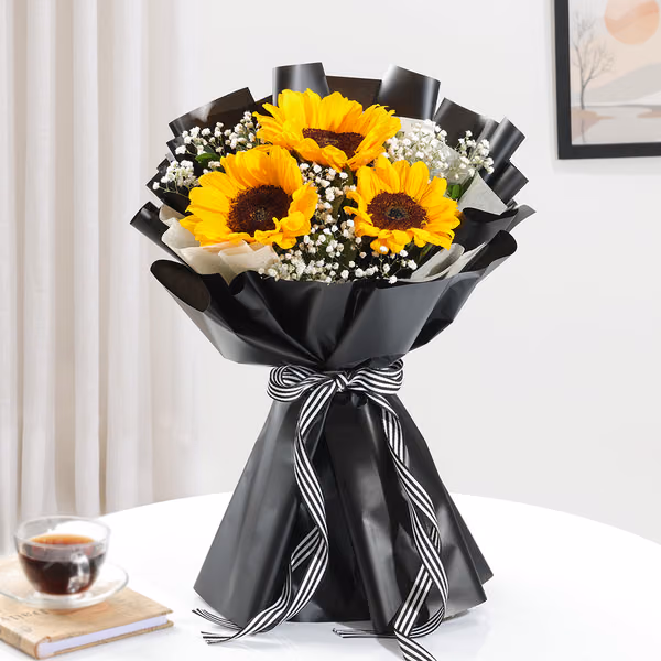 golden-glow-sunflower-bouquet
