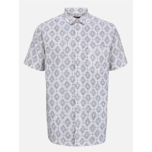 Grey Printed Cotton Shirt