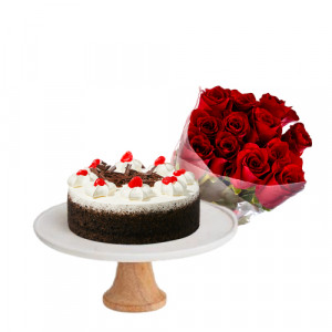 red-roses-with-black-forest-cake-mini