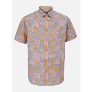 Dusty Pink Printed Cotton Shirt
