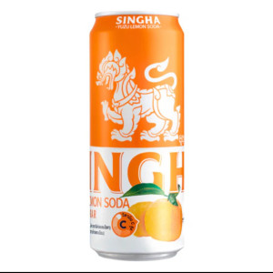 Singha Zero Sugar Yuzu Lemon Soda Can 330ml