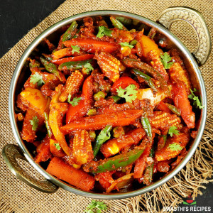 Vegetable Jhal Fry