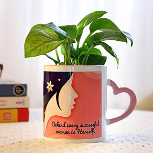 Money Plant In Successful Women Mug
