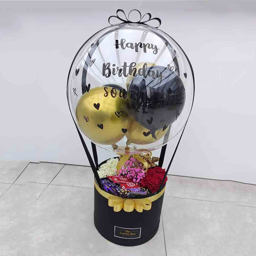 Chocolate and Mixed Flower Gift Hamper